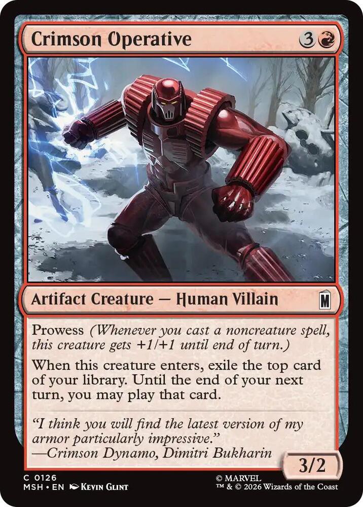 Crimson Operative 126 (Marvel Super Heroes) 