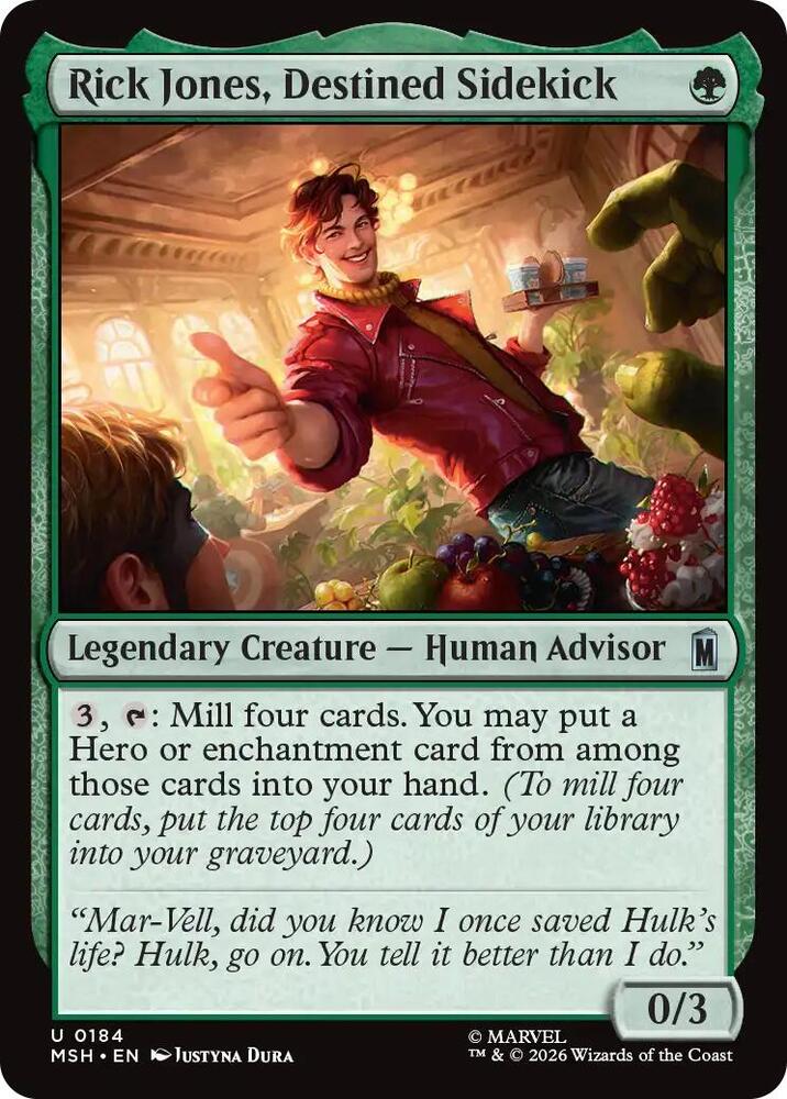 Rick Jones, Destined Sidekick 184 (Marvel Super Heroes)  - Foil