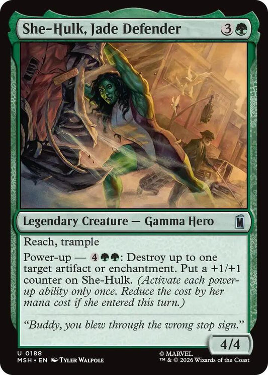 She-Hulk, Jade Defender 188 (Marvel Super Heroes)  - Foil