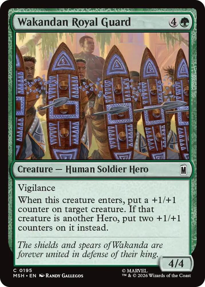 Wakandan Royal Guard 195 (Marvel Super Heroes)  - Foil