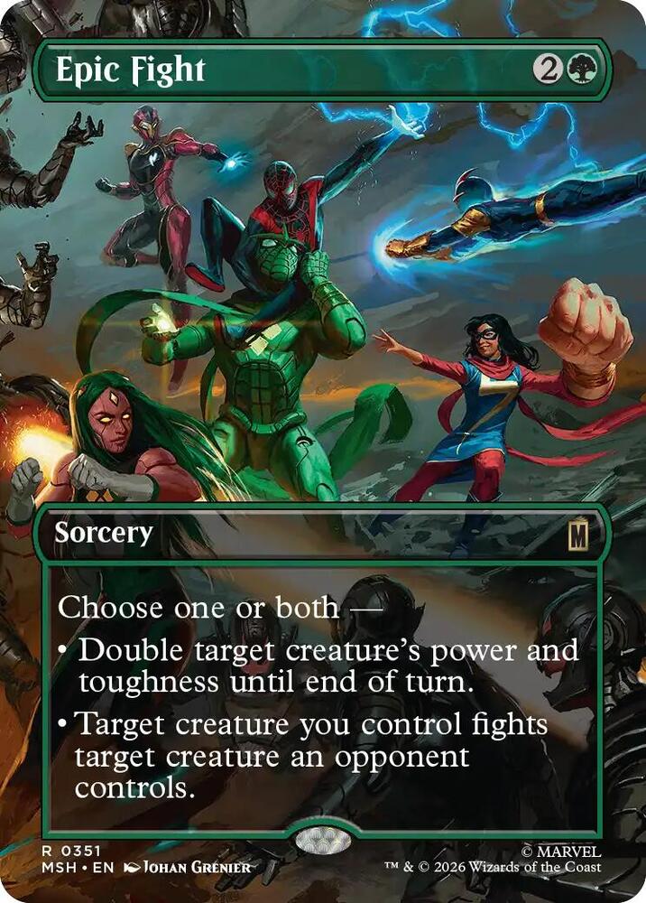 Epic Fight 351 (Marvel Super Heroes)  - Borderless Foil