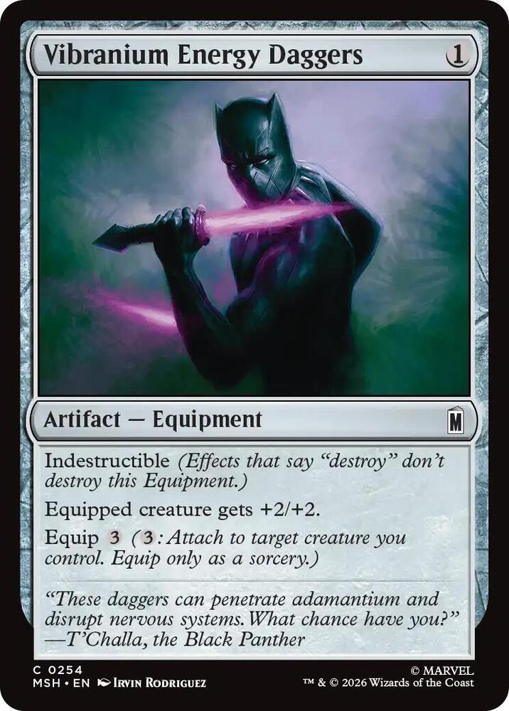 Vibranium Energy Daggers 254 (Marvel Super Heroes)  - Foil