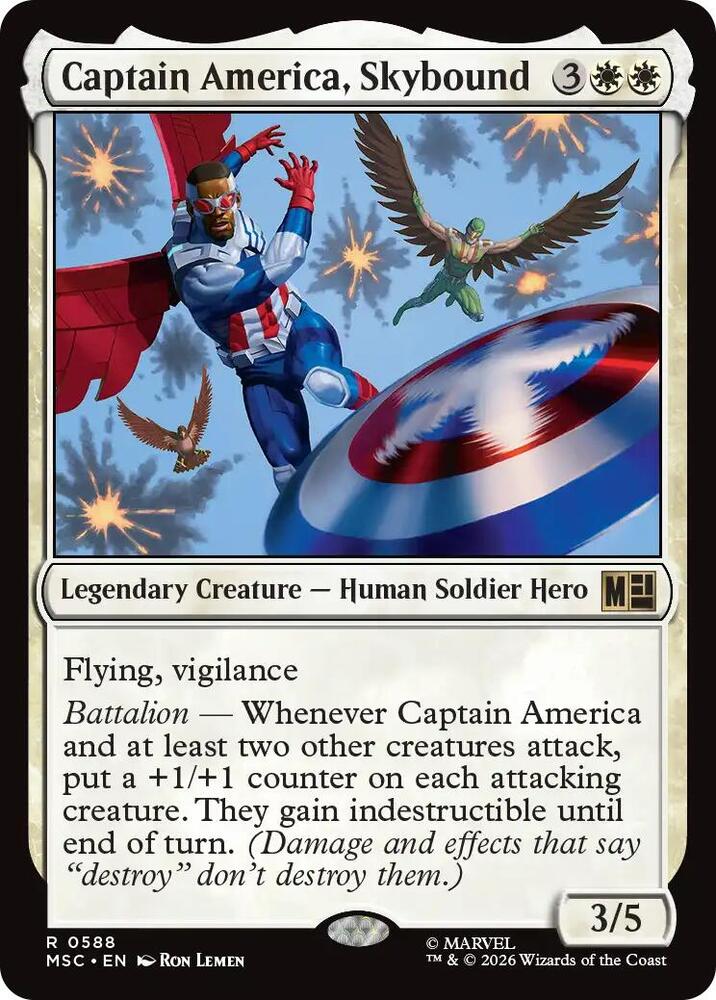 Captain America, Skybound 588 (Commander: Marvel Super Heroes)  - Foil