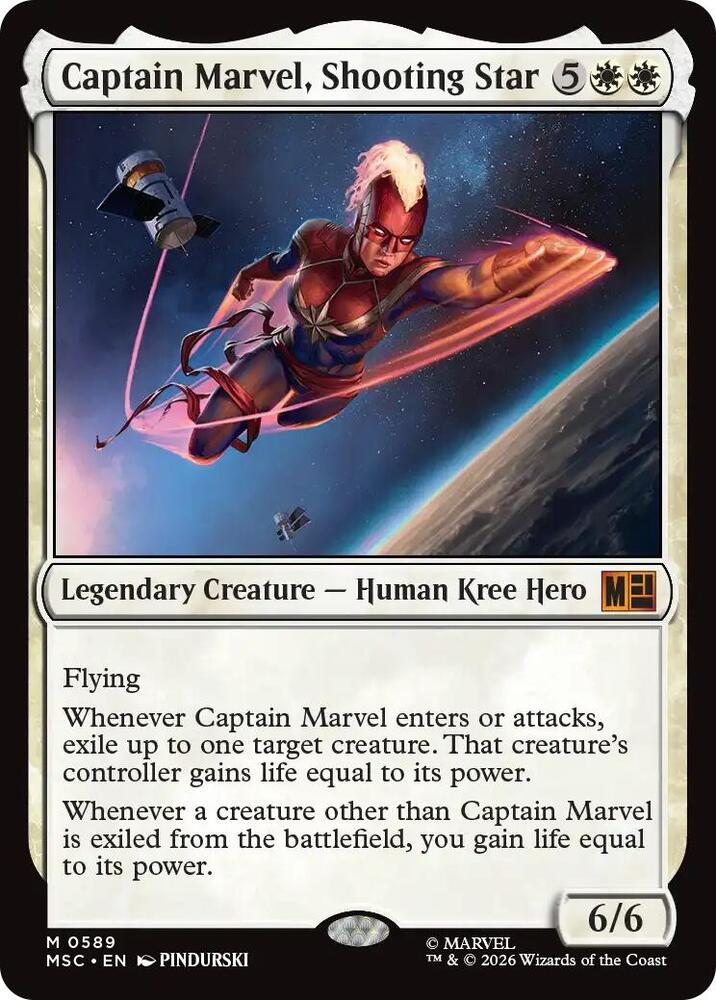 Captain Marvel Shooting Star 589 (Commander: Marvel Super Heroes)  - Foil