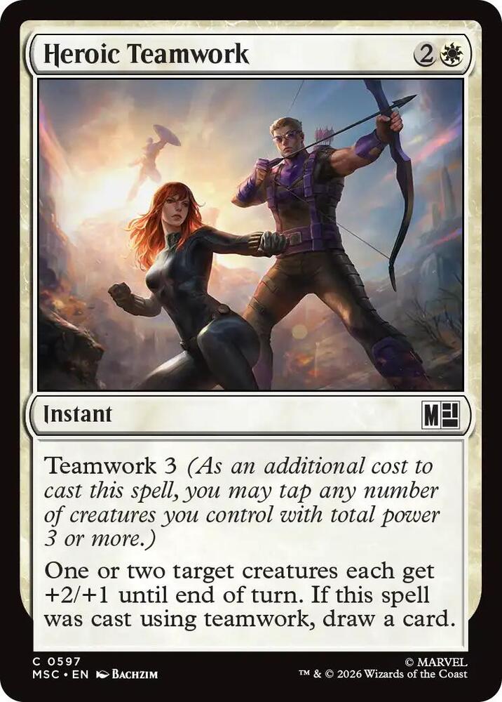 Heroic Teamwork 597 (Commander: Marvel Super Heroes)  - Foil