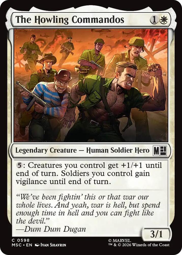 The Howling Commandos 598 (Commander: Marvel Super Heroes)  - Foil