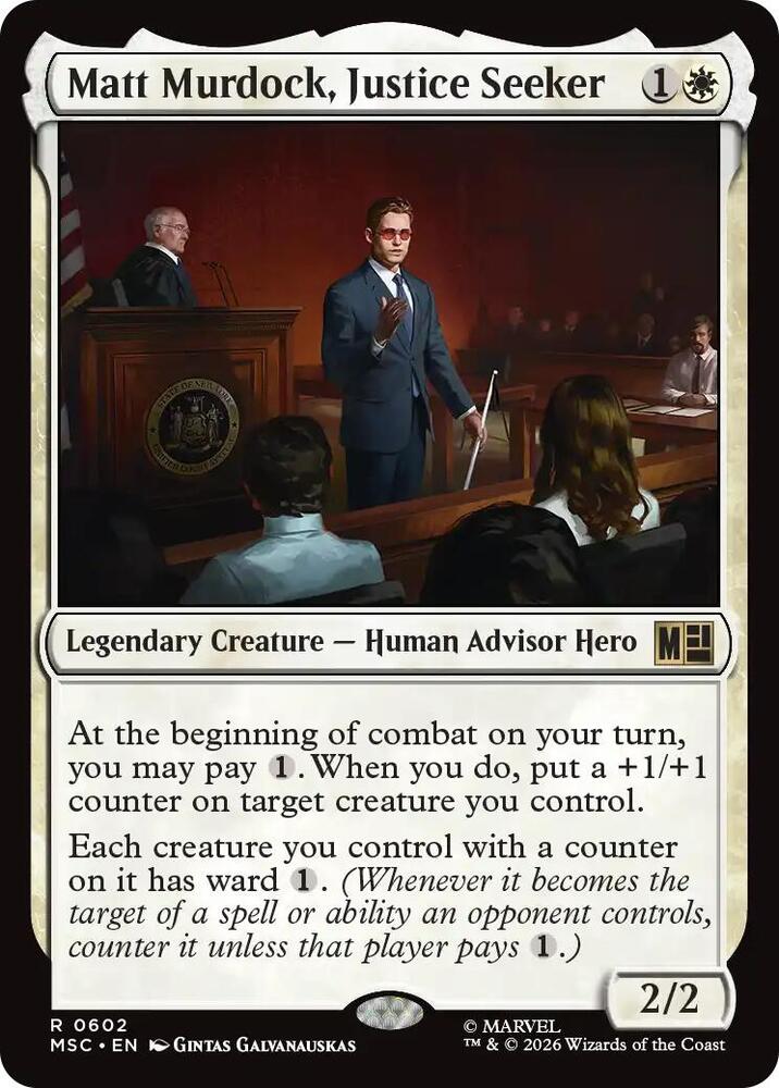 Matt Murdock, Justice Seeker 602 (Commander: Marvel Super Heroes)  - Foil