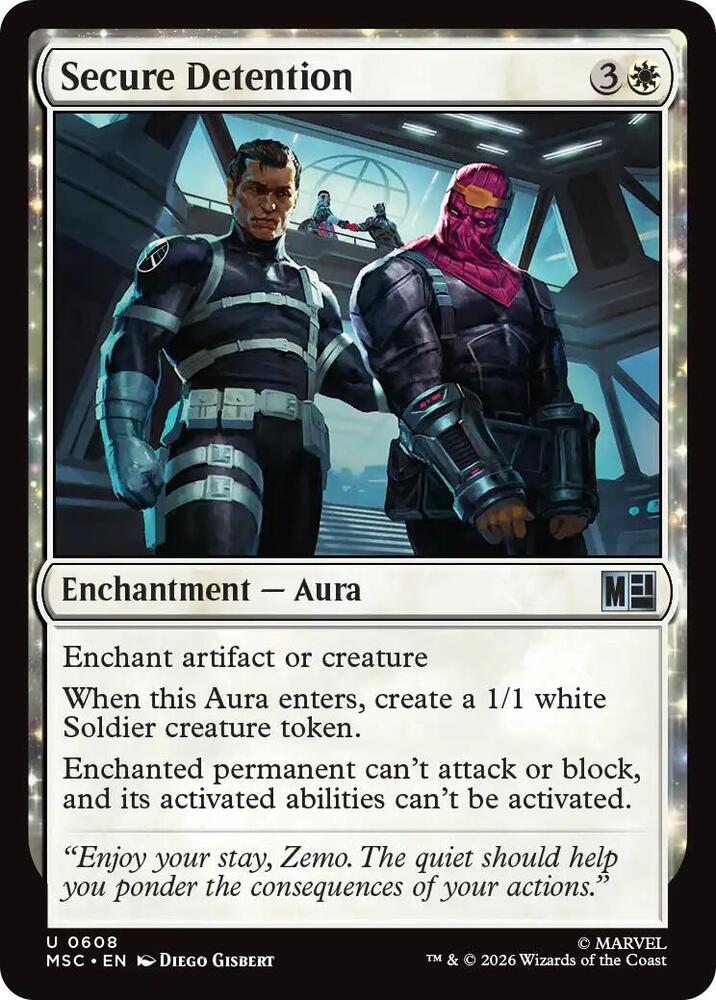 Secure Detention 608 (Commander: Marvel Super Heroes)  - Foil