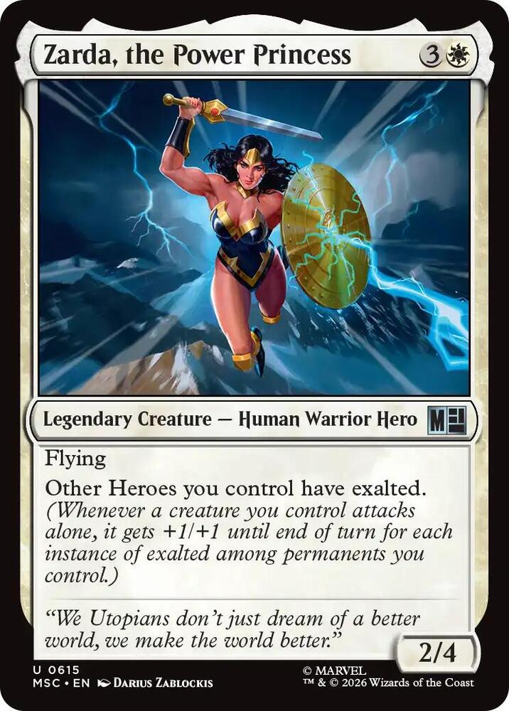 Zarda, the Power Princess 615 (Commander: Marvel Super Heroes)  - Foil