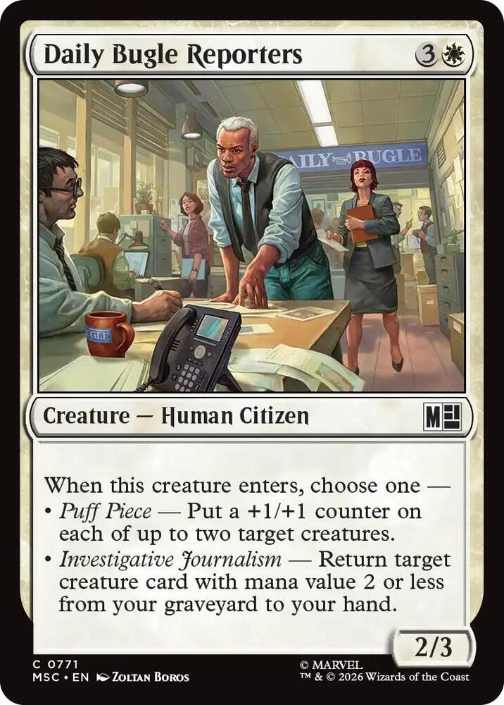 Daily Bugle Reporters 771 (Commander: Marvel Super Heroes)  - Foil