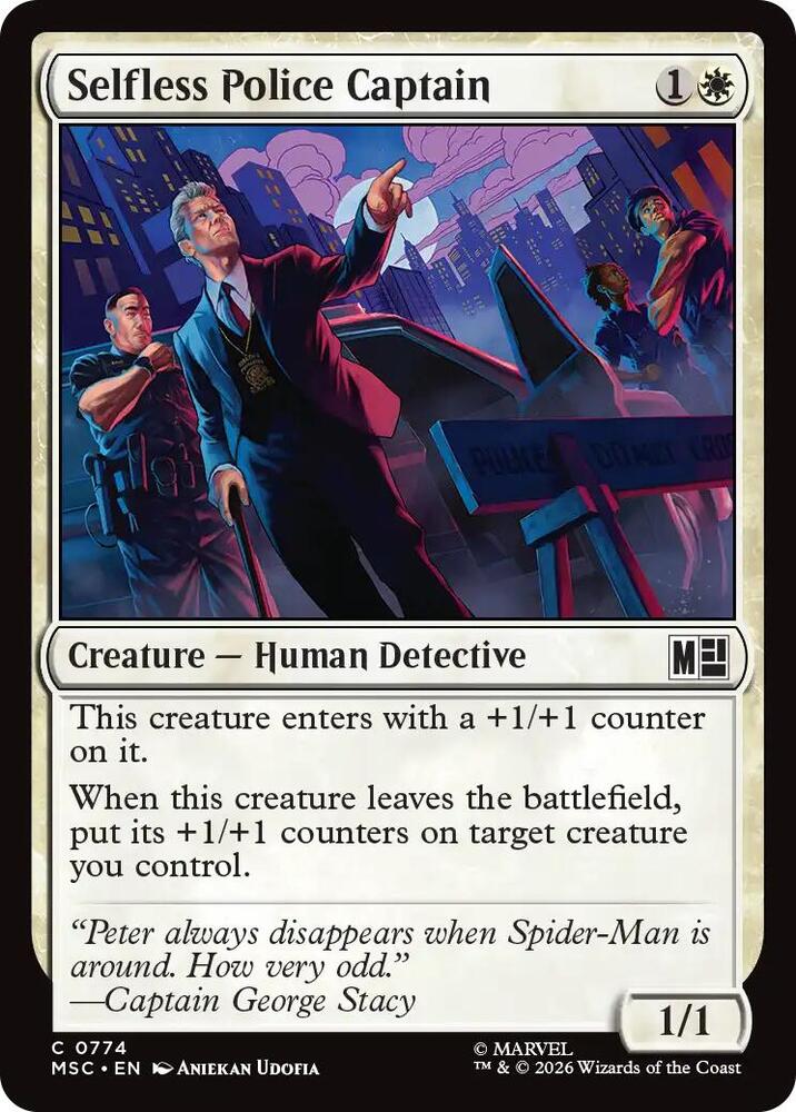 Selfless Police Captain 774 (Commander: Marvel Super Heroes)  - Foil