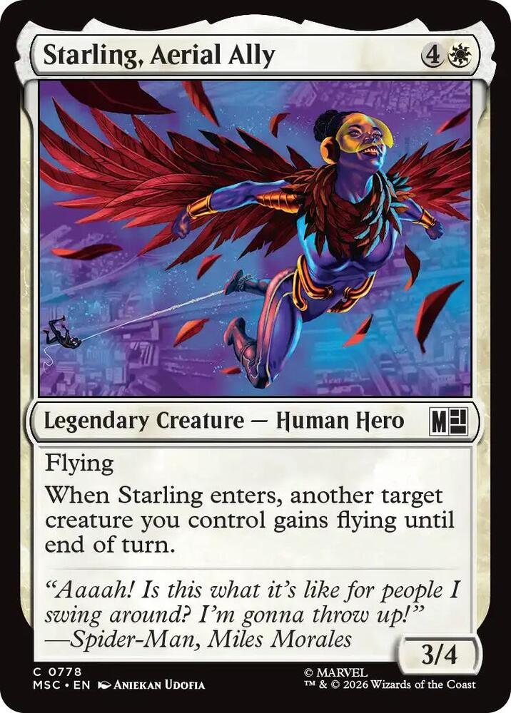 Starling, Aerial Ally 778 (Commander: Marvel Super Heroes)  - Foil