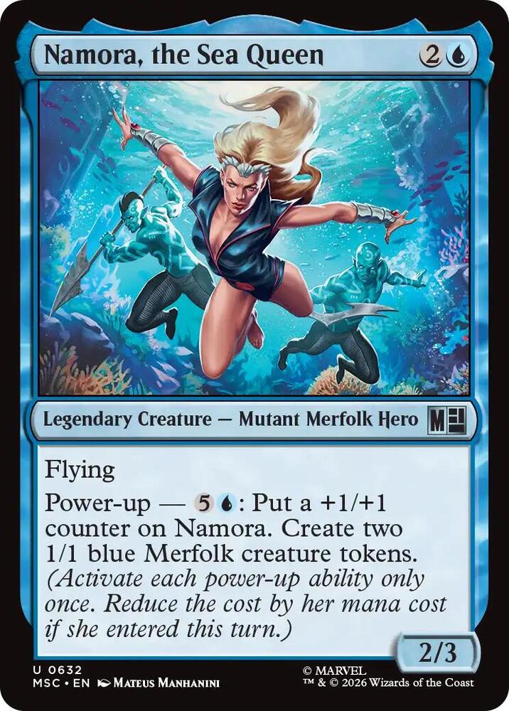 Namora, the Sea Queen 632 (Commander: Marvel Super Heroes)  - Foil