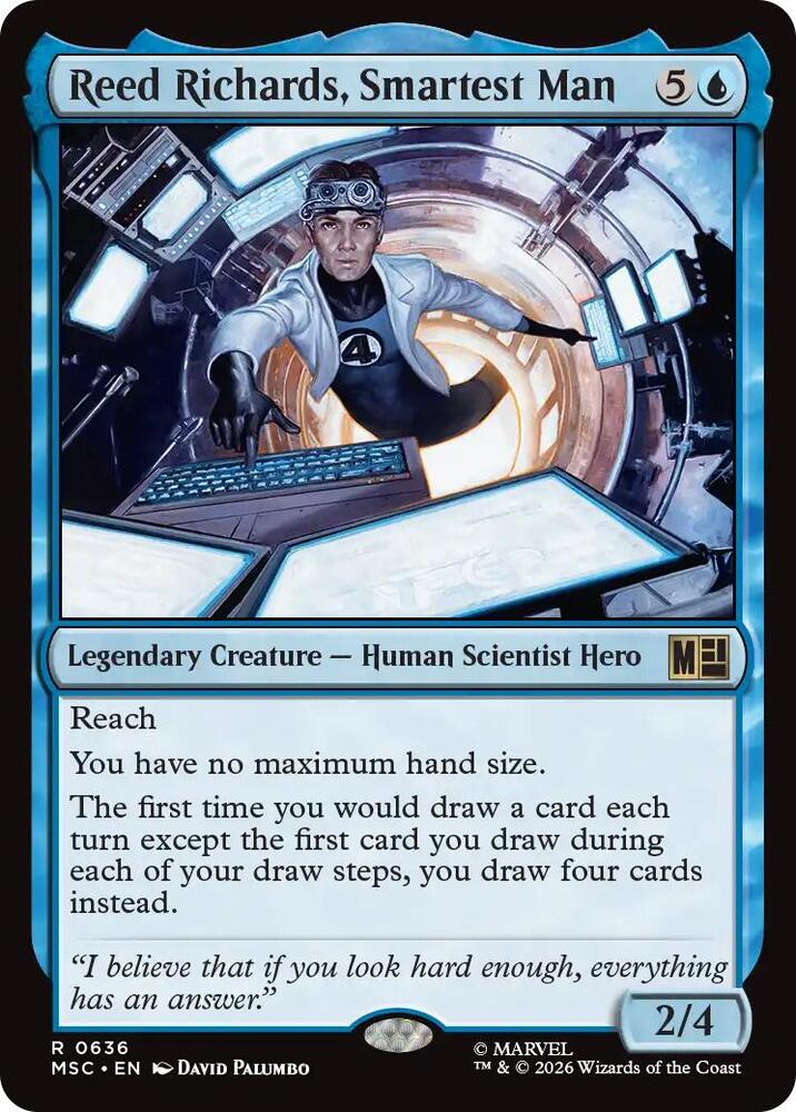 Reed Richards, Smartest Man 636 (Commander: Marvel Super Heroes)  - Foil