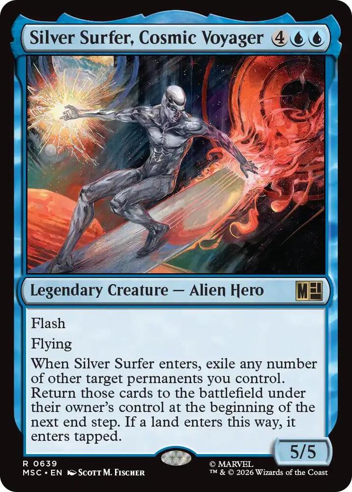 Silver Surfer, Cosmic Voyager 639 (Commander: Marvel Super Heroes)  - Foil