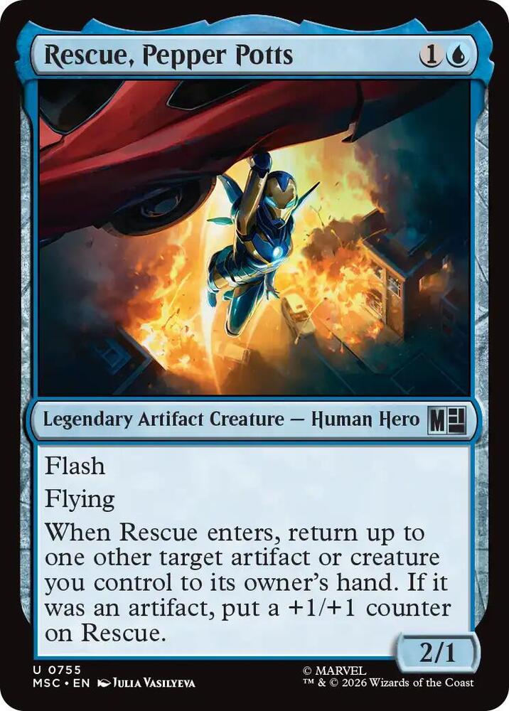 Rescue, Pepper Potts 755 (Commander: Marvel Super Heroes)  - Foil