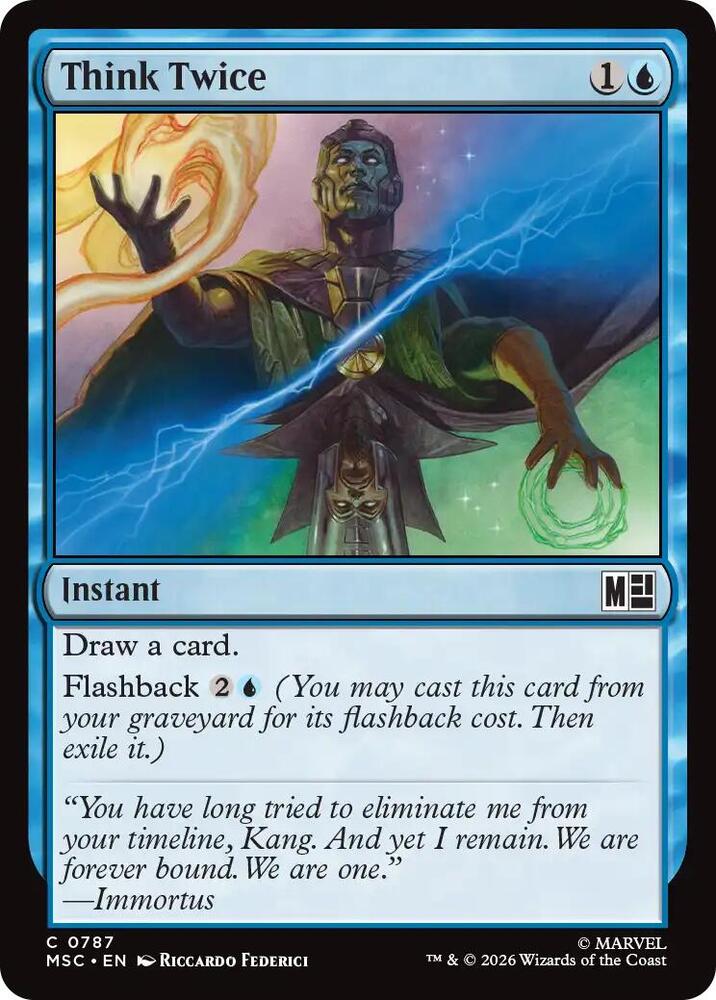 Think Twice 787 (Commander: Marvel Super Heroes)  - Foil