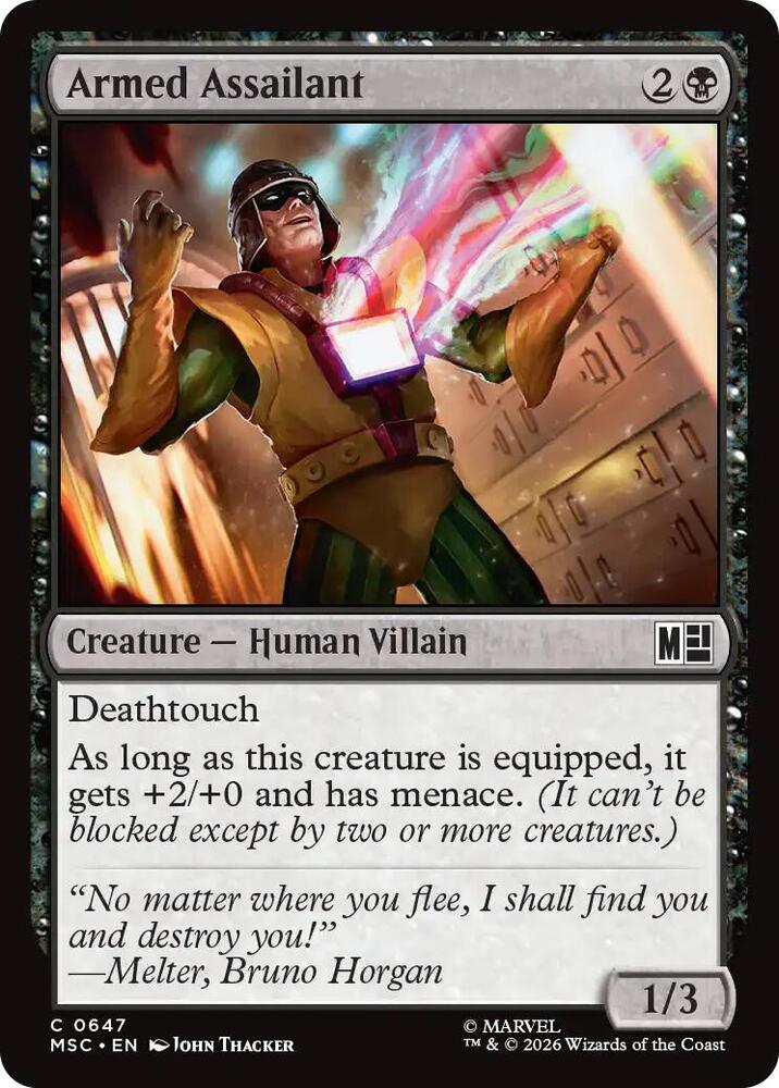 Armed Assailant 647 (Commander: Marvel Super Heroes)  - Foil