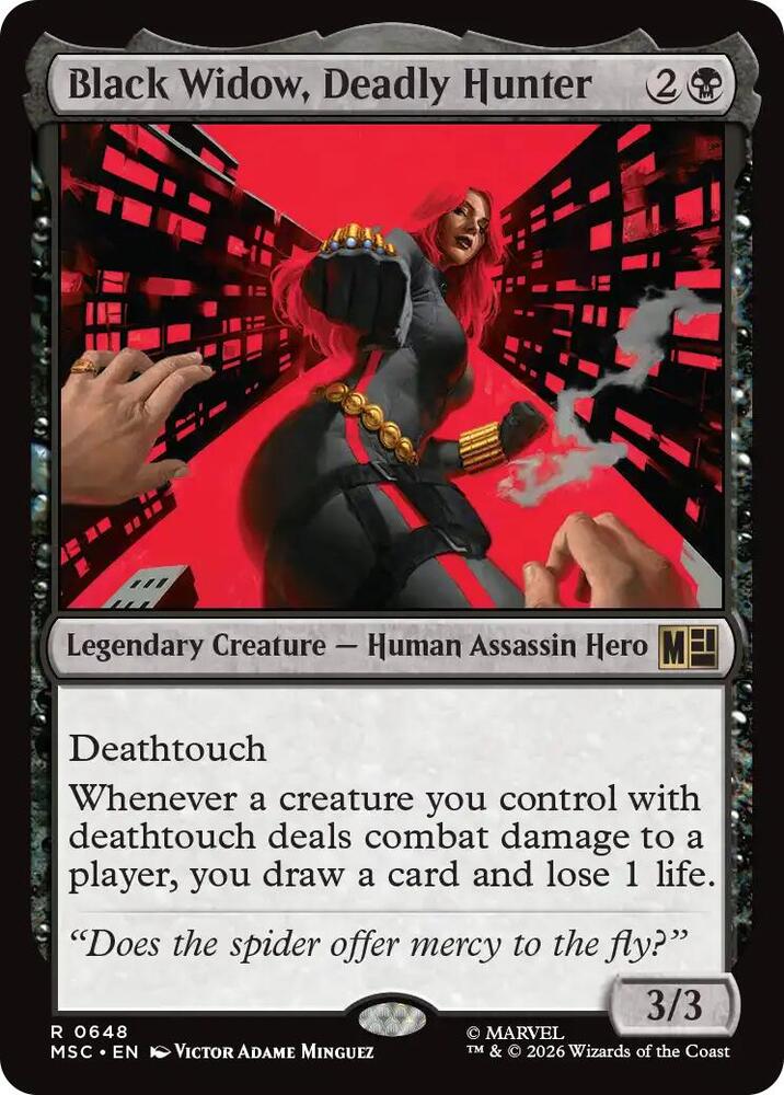 Black Widow, Deadly Hunter 648 (Commander: Marvel Super Heroes) 