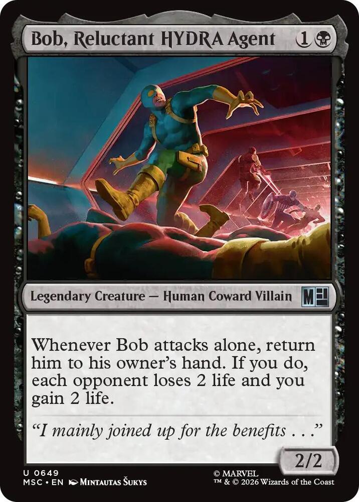 Bob, Reluctant HYDRA Agent 649 (Commander: Marvel Super Heroes)  - Foil