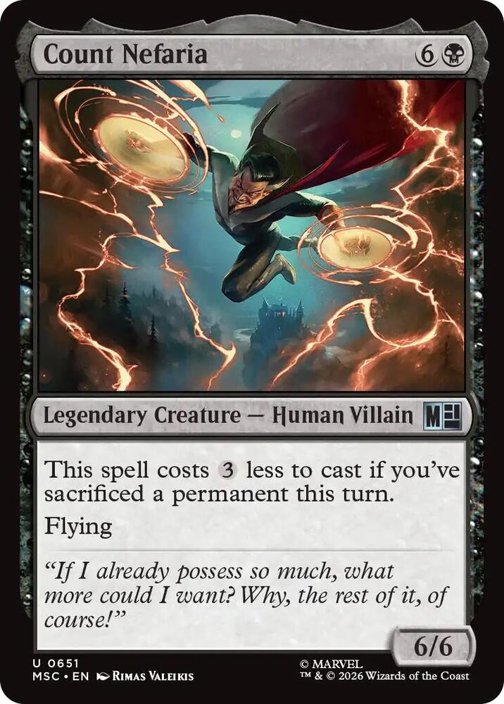 Count Nefaria 651 (Commander: Marvel Super Heroes)  - Foil