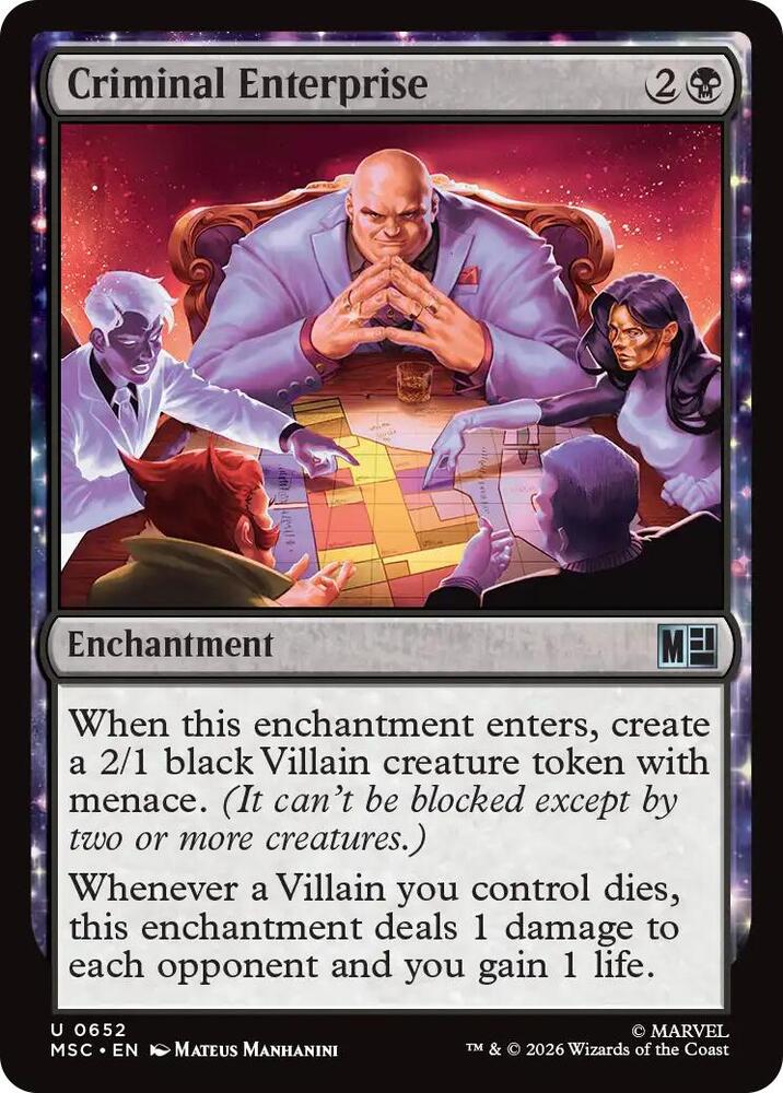Criminal Enterprise 652 (Commander: Marvel Super Heroes)  - Foil
