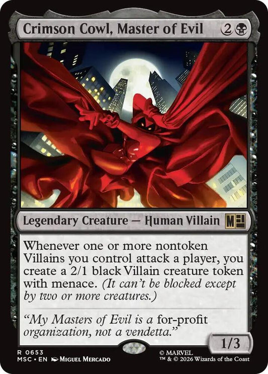 Crimson Cowl, Master of Evil 653 (Commander: Marvel Super Heroes)  - Foil