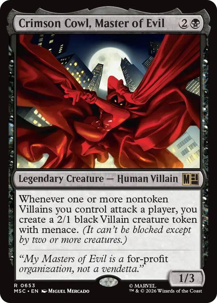 Crimson Cowl, Master of Evil 653 (Commander: Marvel Super Heroes)  - Foil