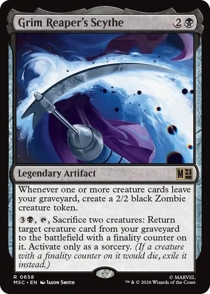 Grim Reaper's Scythe 658 (Commander: Marvel Super Heroes)  - Foil