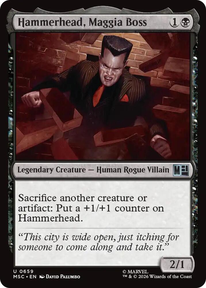 Hammerhead, Maggia Boss 659 (Commander: Marvel Super Heroes)  - Foil