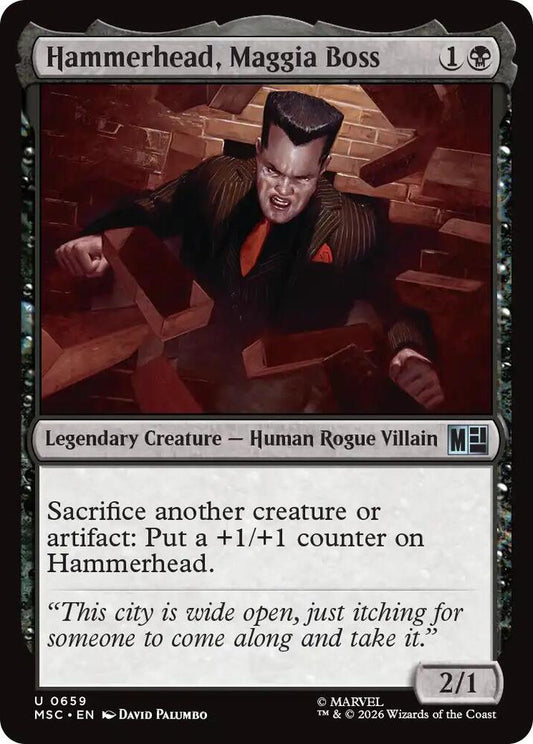 Hammerhead, Maggia Boss 659 (Commander: Marvel Super Heroes)  - Foil