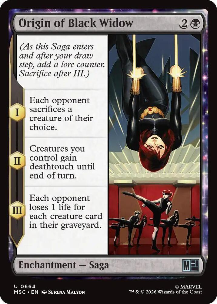 Origin of Black Widow 664 (Commander: Marvel Super Heroes)  - Foil