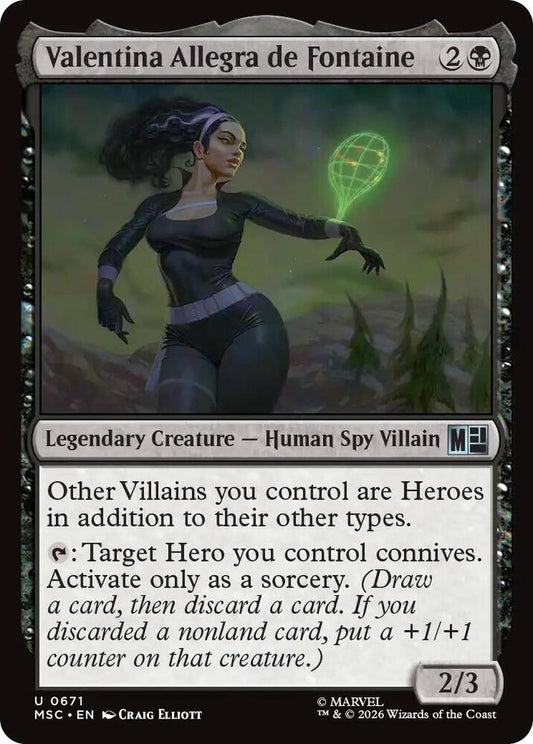 Valentina Allegra de Fontaine 671 (Commander: Marvel Super Heroes)  - Foil
