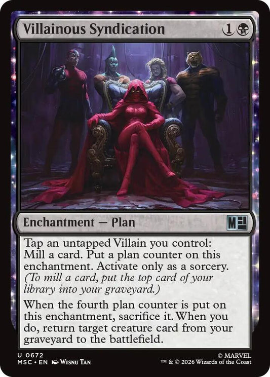 Villainous Syndication 672 (Commander: Marvel Super Heroes)  - Foil