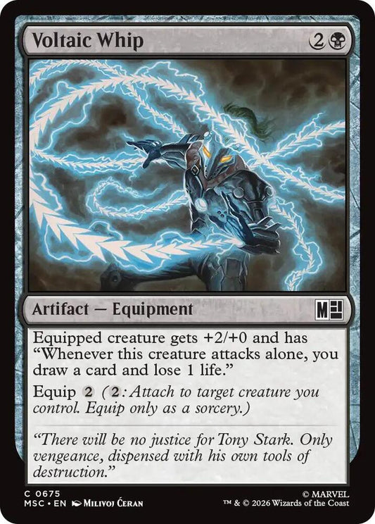 Voltaic Whip 675 (Commander: Marvel Super Heroes)  - Foil