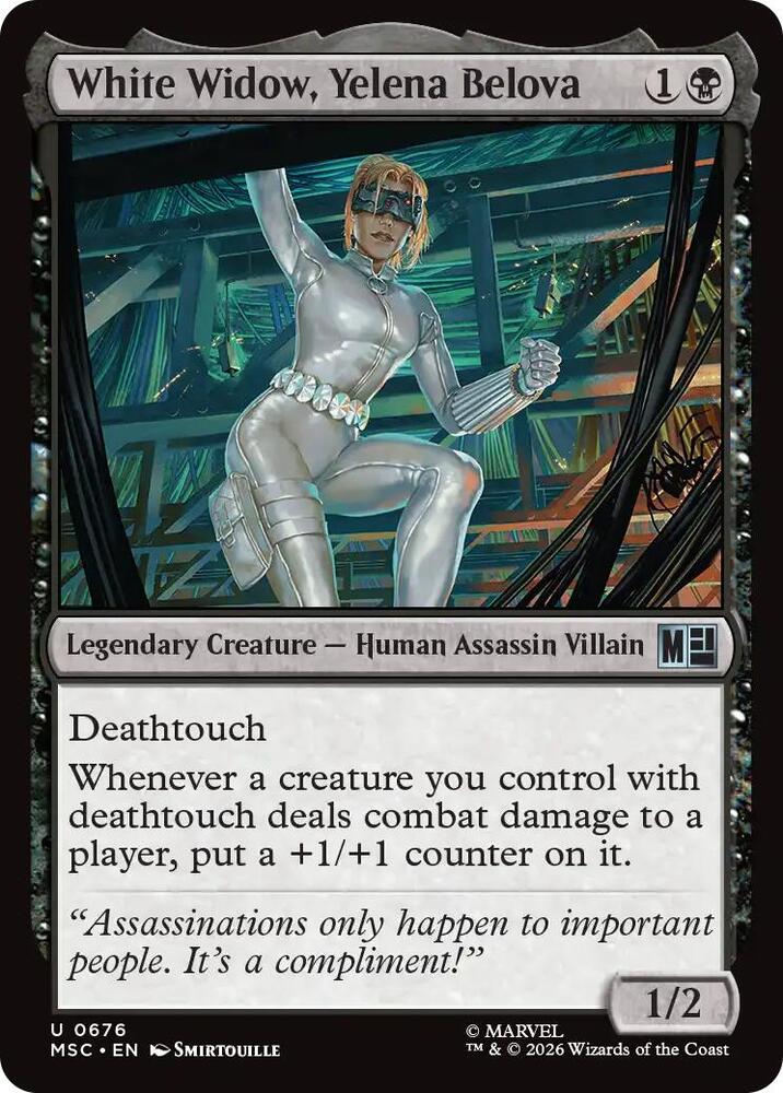 White Widow, Yelena Belova 676 (Commander: Marvel Super Heroes)  - Foil
