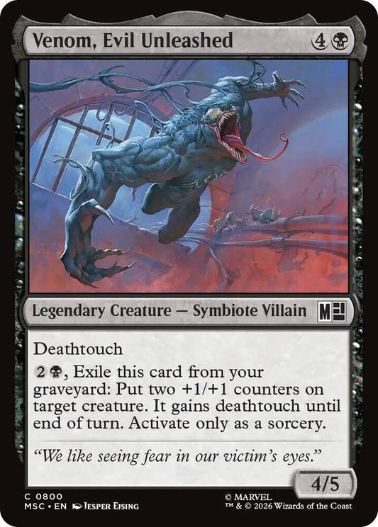 Venom, Evil Unleashed 800 (Commander: Marvel Super Heroes)  - Foil