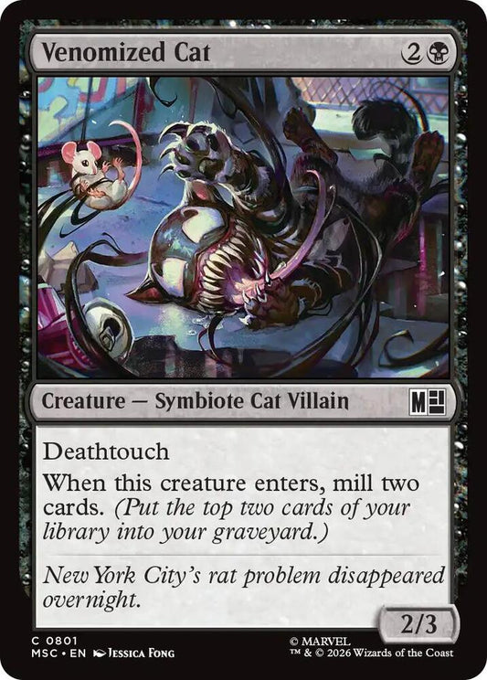 Venomized Cat 801 (Commander: Marvel Super Heroes)  - Foil