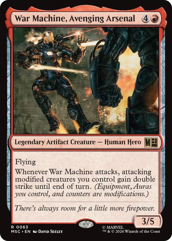 War Machine, Avenging Arsenal 63 (Commander: Marvel Super Heroes) 