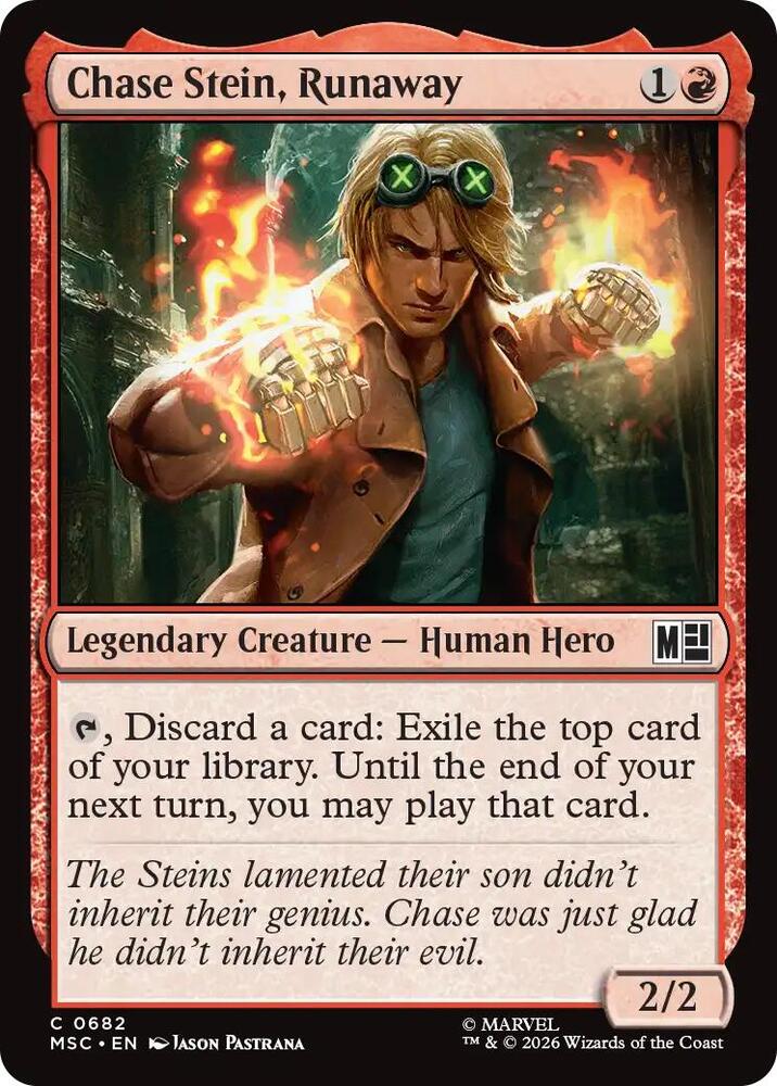 Chase Stein, Runaway 682 (Commander: Marvel Super Heroes)  - Foil