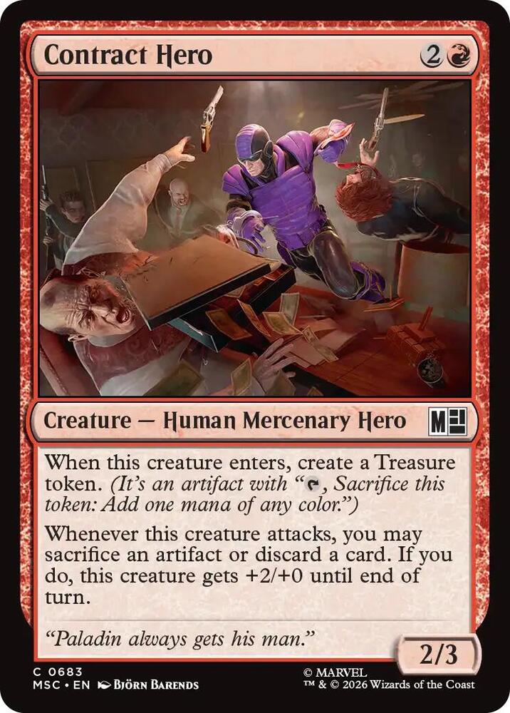 Contract Hero 683 (Commander: Marvel Super Heroes)  - Foil