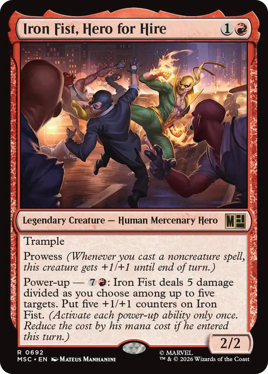 Iron Fist, Hero for Hire 692 (Commander: Marvel Super Heroes)  - Foil