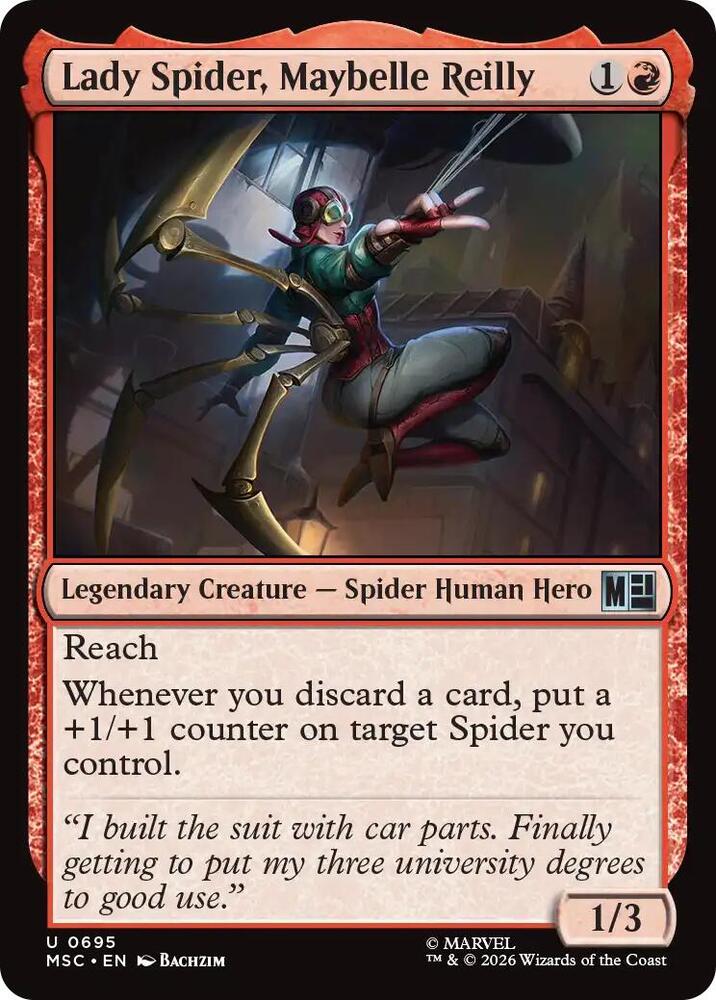 Lady Spider, Maybelle Reilly 695 (Commander: Marvel Super Heroes)  - Foil