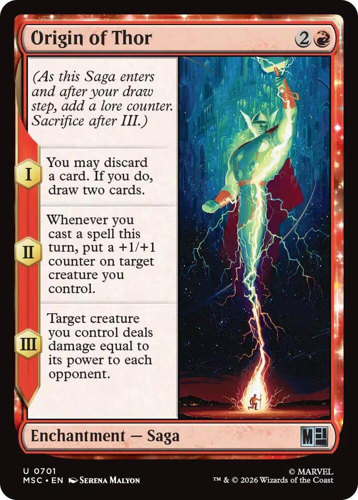 Origin of Thor 701 (Commander: Marvel Super Heroes)  - Foil