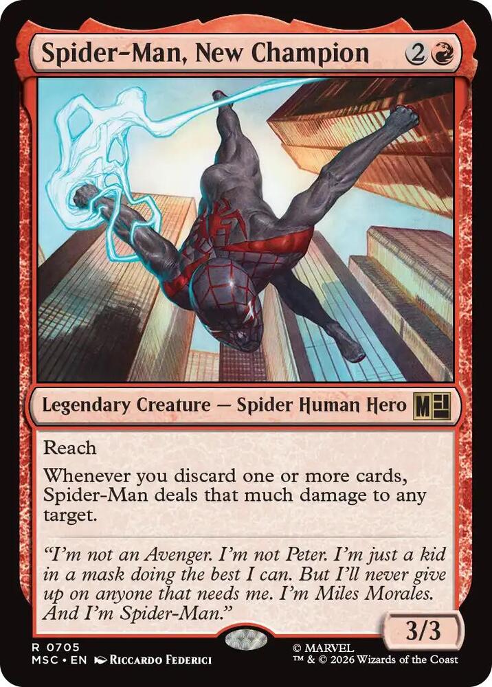Spider-Man, New Champion 705 (Commander: Marvel Super Heroes) 