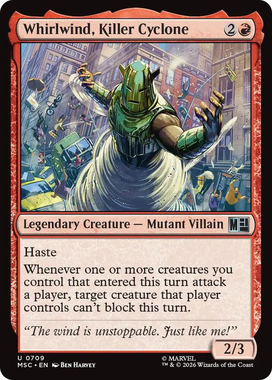Whirlwind, Killer Cyclone 709 (Commander: Marvel Super Heroes)  - Foil
