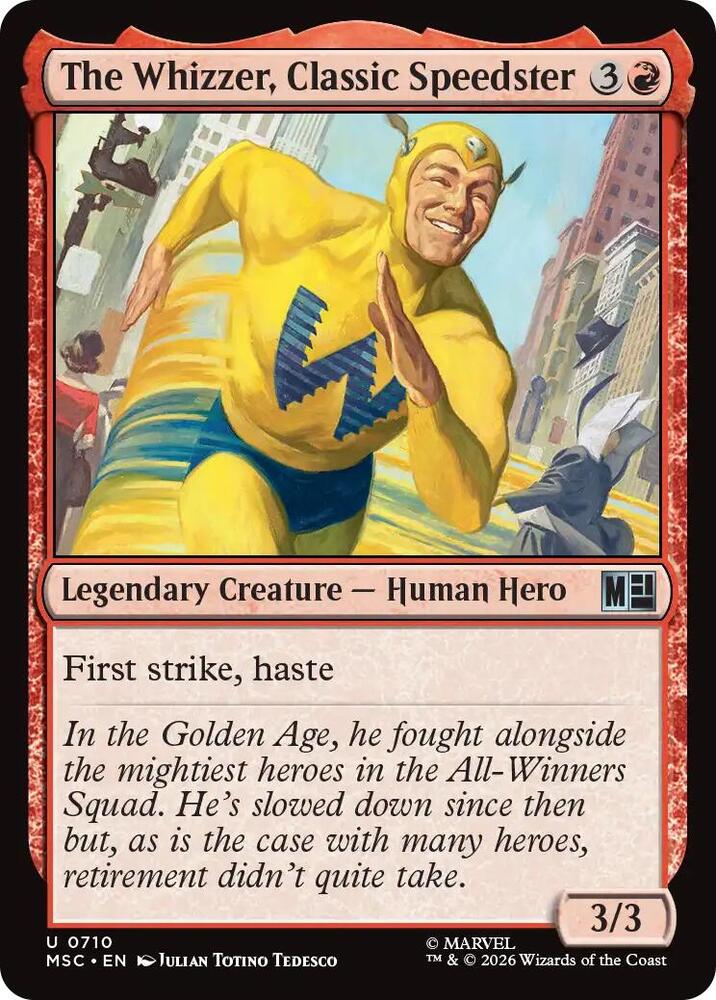 The Whizzer, Classic Speedster 710 (Commander: Marvel Super Heroes)  - Foil
