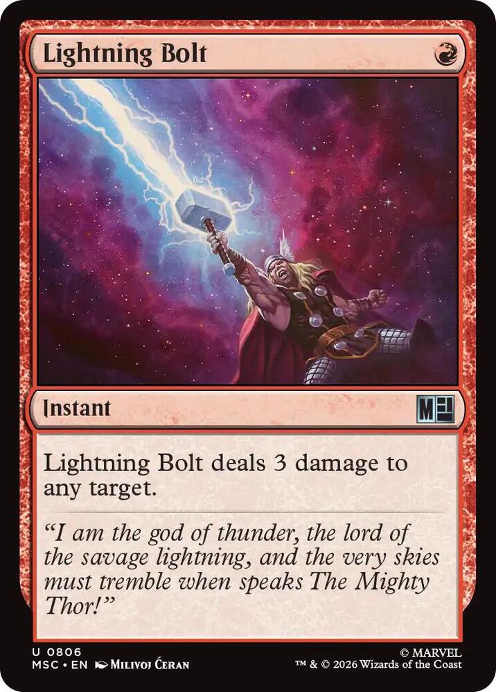 Lightning Bolt 806 (Commander: Marvel Super Heroes)  - Foil