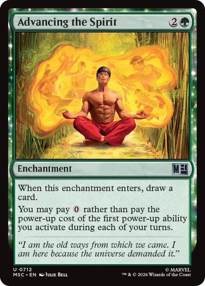 Advancing the Spirit 712 (Commander: Marvel Super Heroes)  - Foil