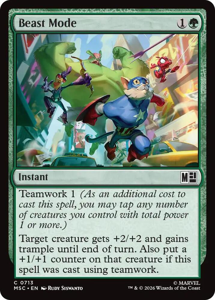 Beast Mode 713 (Commander: Marvel Super Heroes)  - Foil